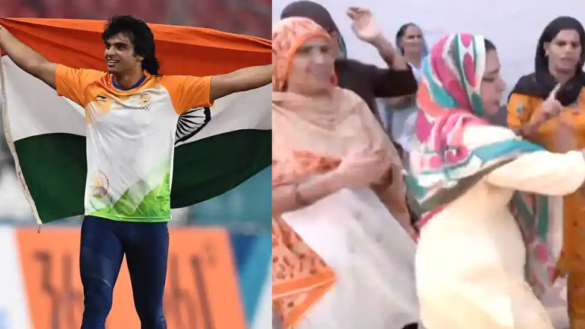 Neeraj Chopra’s family celebrates his silver medal win at World Athletics Championships with dance and sweets