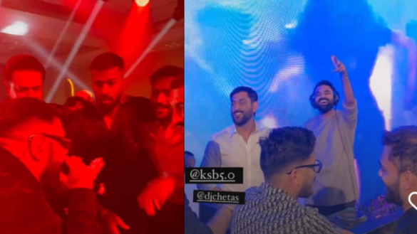 MS Dhoni PARTIES with Badshah and Hardik Pandya in Dubai, dance video goes viral