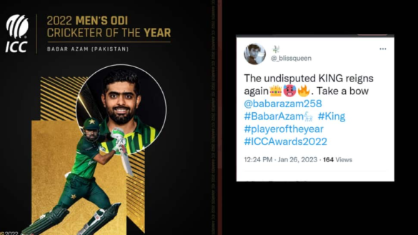 ‘King of Cricket Once Again’: Babar Azam Crowned as ICC Men’s ODI Player of the Year 2022, Twitter Reacts