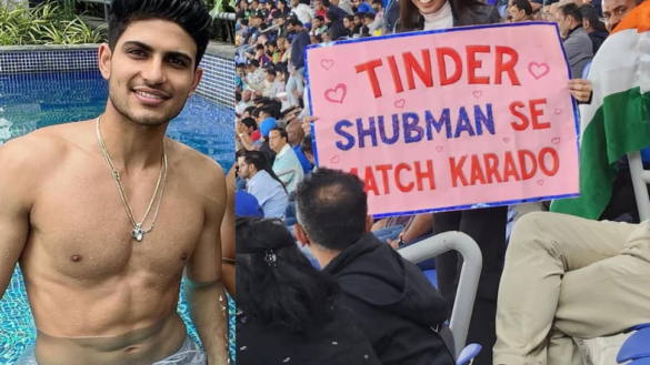 ‘Shubman se Tinder Match Kara do’: Female fan’s Proposal on Placard for Shubman Gill Goes Viral