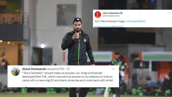 Indian Fans Give Befitting Reply to PSL Team Lahore Qalandars For Tasteless ‘Tea is Fantastic’ Tweet, Say ‘They are not Built Like us’