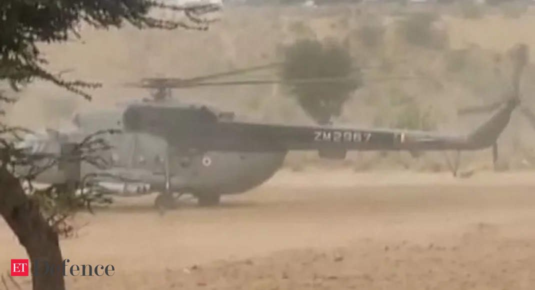 Watch: IAF Mi-17 helicopter makes precautionary landing in Jodhpur
