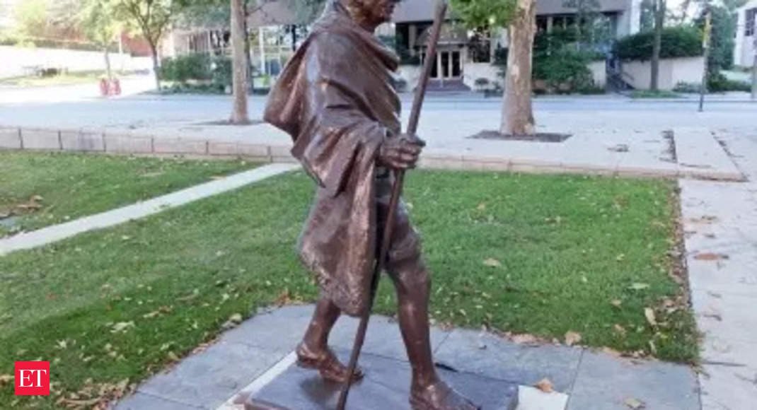 Second Mahatma Gandhi statue vandalised in Canada this month