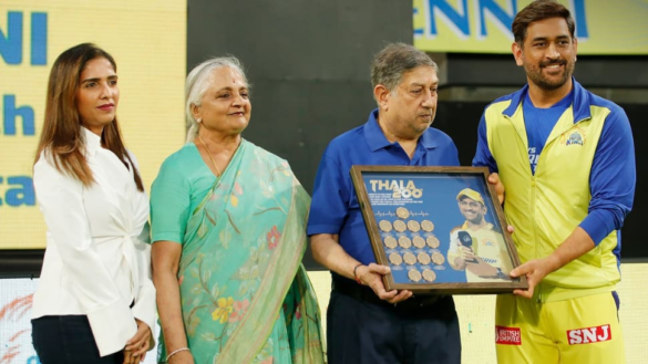 Dhoni Felicitated By CSK Owner On Completing 200 Matches As Super Kings’ Captain; Watch