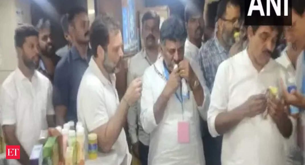 Rahul buys Nandini ice cream, calls the dairy brand Karnataka’s pride