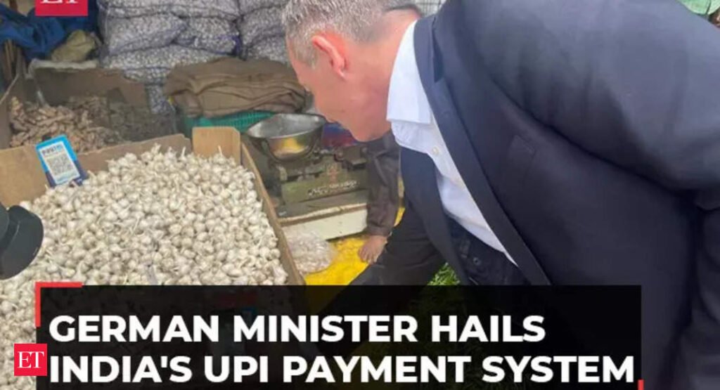 German minister hails India’s UPI payment system after first-hand experience at a veggie shop