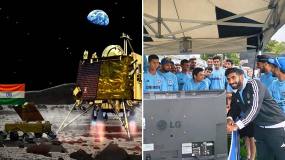 Watch: Team India Celebrate As Chandrayaan-3 Lands On Moon