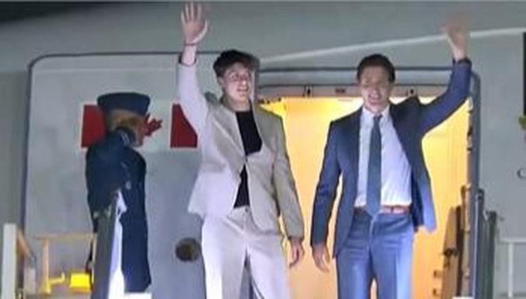 WATCH | Canadian PM Justin Trudeau arrives in New Delhi with his son Xavier for G20 summit | Global event News