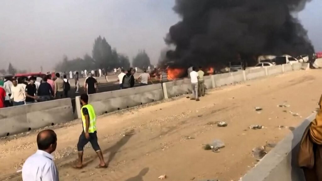 At least 32 people killed in multi-vehicle pileup on highway in Egypt