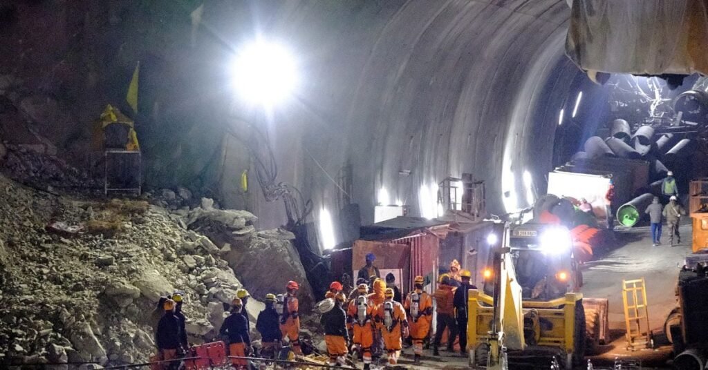 Indian rescuers close in on workers trapped in Himalayan tunnel