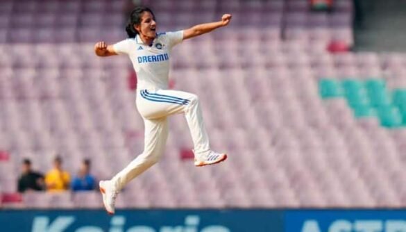 WATCH: Indian Team’s Celebration After Beating England By Biggest Margin In History Of Women’s Test