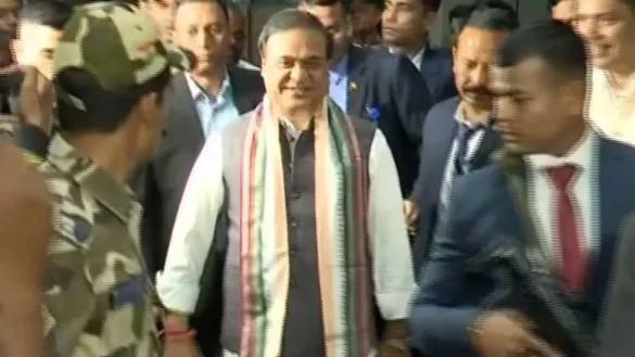 Assam CM Himanta Biswa Sarma arrives in Bhubaneswar to attend OTV’s ‘Foresight 2024’ programme