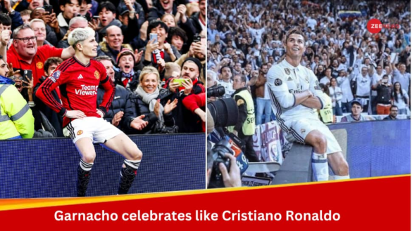 WATCH: Garnacho Celebrates Like Cristiano Ronaldo As Manchester United Beat West Ham In Premier League