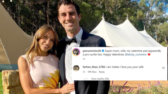 Pat Cummins’ Epic Reply To Fan’s ‘Love Your Wife’ Comment On Valentine’s Day Pic On Instagram Is Unmissable