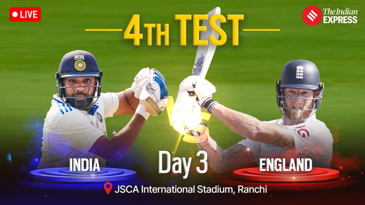 IND vs ENG LIVE Score, 4th Test Day 3: Crawley-Bairstow extend lead vs India, England 106/3