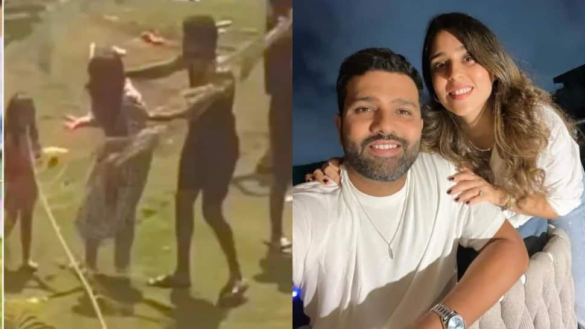 WATCH: Hardik Pandya Hugs Rohit Sharma’s Wife Ritika Sajdeh During Holi Celebrations Amid Captaincy Controversy