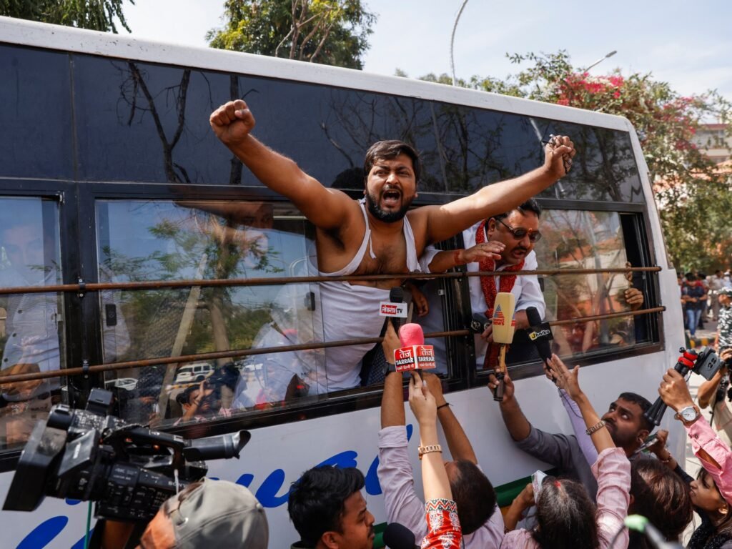 India’s opposition supporters protest arrest of key leader