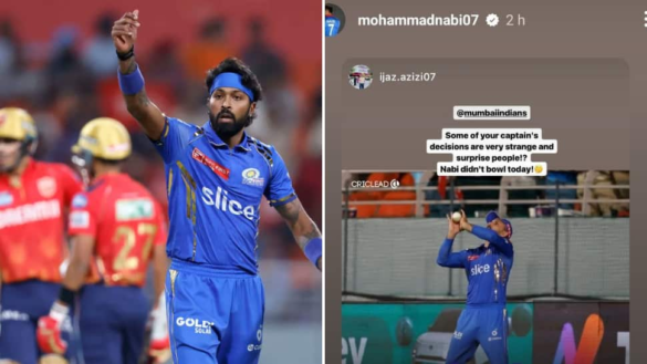 IPL 2024: Mohammad Nabi Shares Post Of Fan Criticising MI Captain Hardik Pandya, Deletes Later