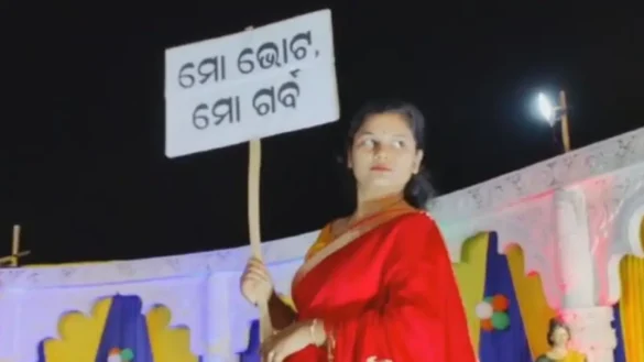 Sub-collector in Odisha walks the ramp to raise public awareness on voting