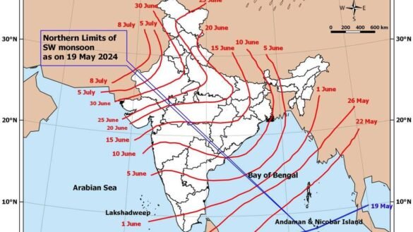 Southwest monsoon makes onset over Nicobar Islands: IMD