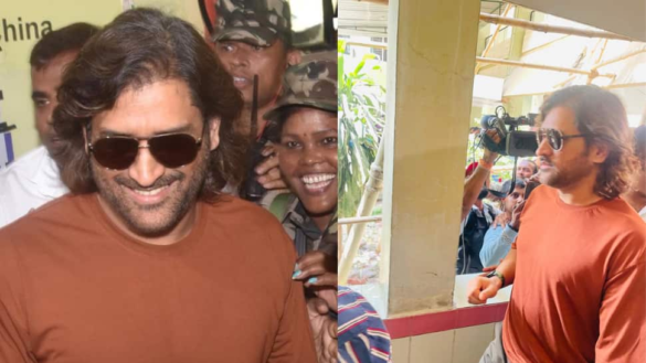 Lok Sabha Elections 2024: MS Dhoni Casts His Vote In Ranchi, Crowd Loses Control