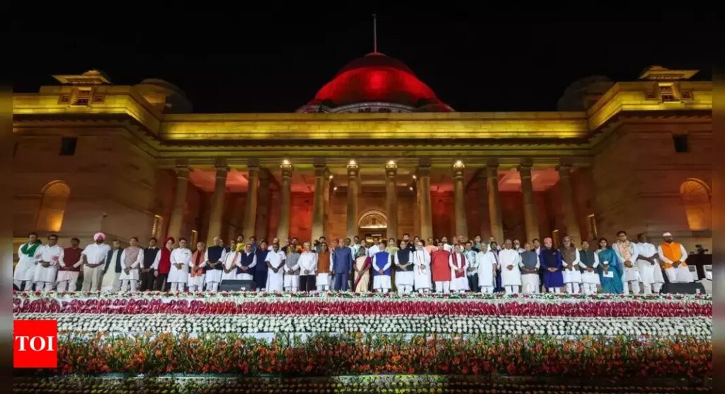 Swearing-in ceremony: A ‘mini-India’ descends at forecourt of Rashtrapati Bhavan