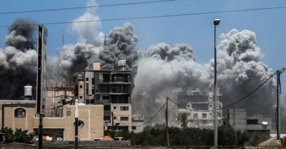 Israeli Airstrikes Kill 13 Palestinians In Central Gaza As Cease Fire Talks Continue