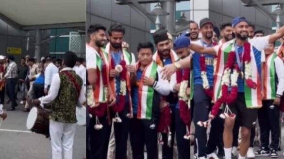 Indian Men’s Hockey Team Receives Heroic Welcome After Winning Medal At Paris Olympics 2024