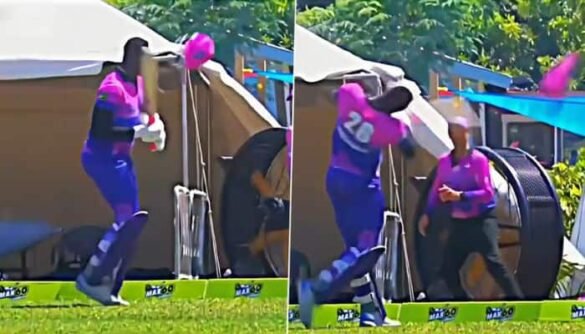 Angry Carlos Brathwaite Sends Helmet Flying In Furious Reaction To Controversial Dismissal