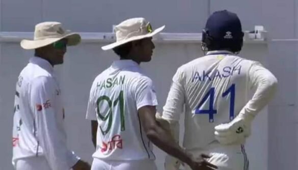 Bangladesh’s Aggressive Fielding Strikes Akash Deep After Near Miss With Rishabh Pant, Video Goes Viral