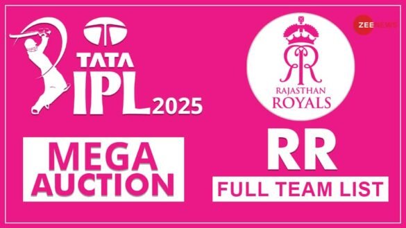 RR IPL 2025 Full Player List: IPL Auction Rajasthan Royals Updated Squad with Complete Details of Retained and Released Players