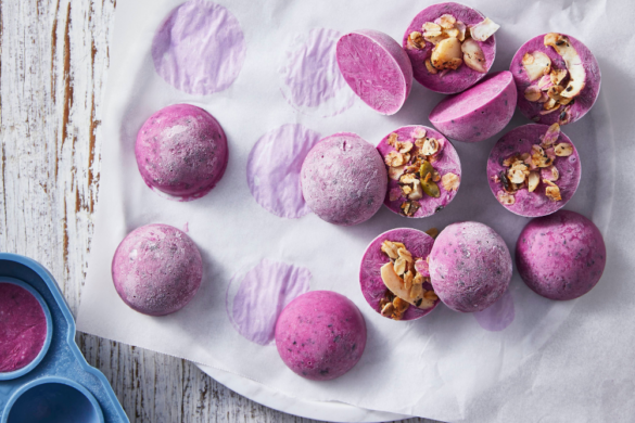 Blueberry & Basil Smoothie Bites