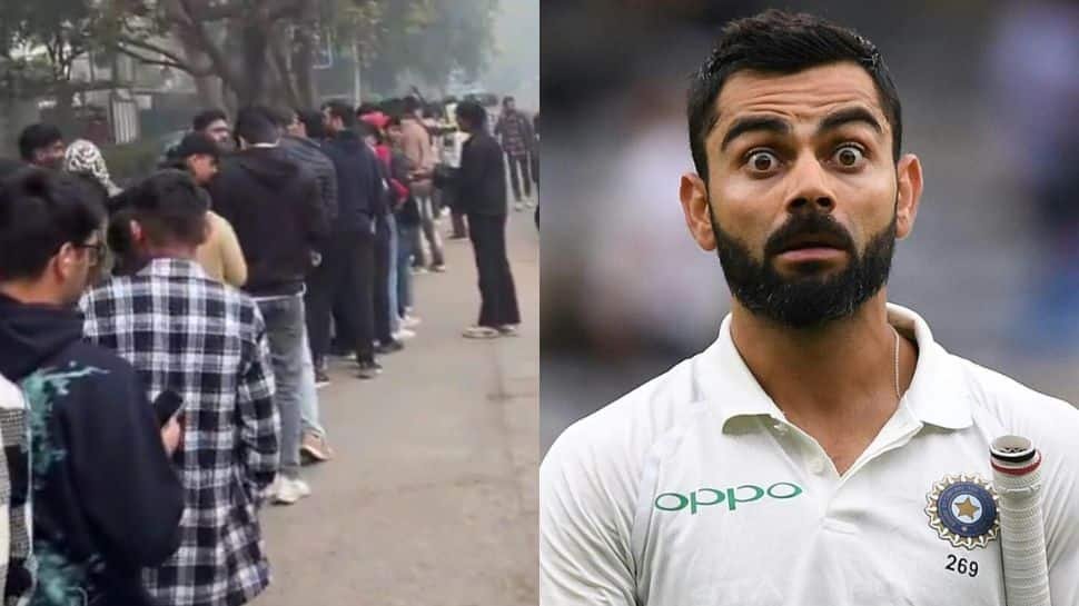 Virat Kohli Makes Ranji Return After 13 Years; Fans Can’t Keep Calm, Video Of Long Queue Outside Arun Jaitley Stadium Goes Viral