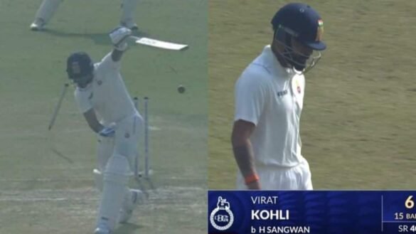 Virat Kohli Clean Bowled By Himanshu Sangwan In Shocking Ranji Trophy Return, Video Goes Viral