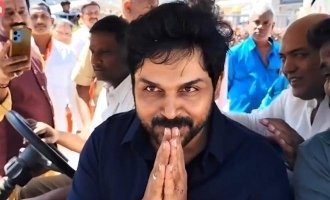 Karthi’s Spiritual Journey with Family to Tirupati Temple