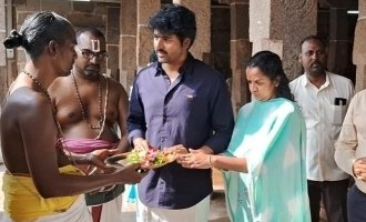 Sivakarthikeyan’s Family Visit to Thalasayan Perumal Temple