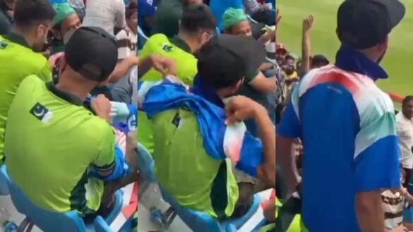 From Green To Blue: Pakistan Fan’s Mid-Match Jersey Change Goes Viral During IND vs PAK Game In Champions Trophy 2025