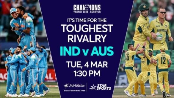 IND vs AUS Semi-Final Live Streaming FREE: When and Where Watch India vs Australia ICC Champions Trophy Semifinals Match Live Telecast On TV, Mobile Apps, Laptop Online In India?