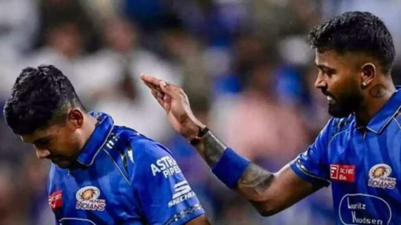 Hardik Pandya Gives Pep Talk To Ashwani Kumar Ahead Of LSG vs MI IPL 2025 Clash