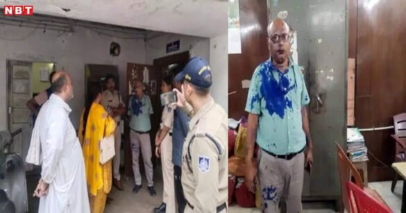 आपका मुंह काला करूंगी, और… मकान कब्जे की कार्रवाई में देरी से तंग आई महिला ने नायब तहसीलदार पर फेंकी स्याही