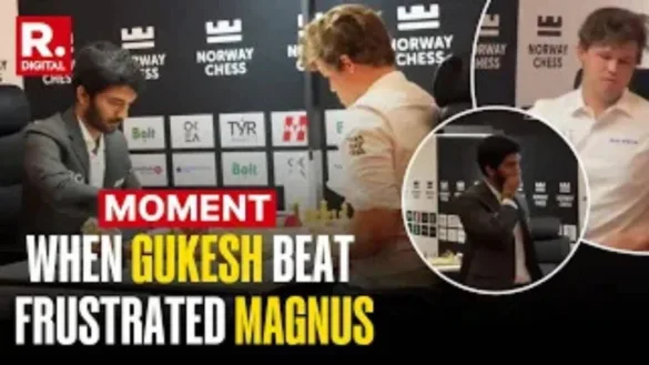 Norway Chess 2025: Gukesh Defeats Magnus Carlsen at Norway Chess, Carlsen Slams Table in Frustration